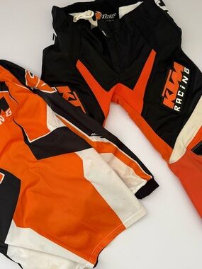 Youth KTM Racing Orange & Black Motocross Jersey and Pants Set